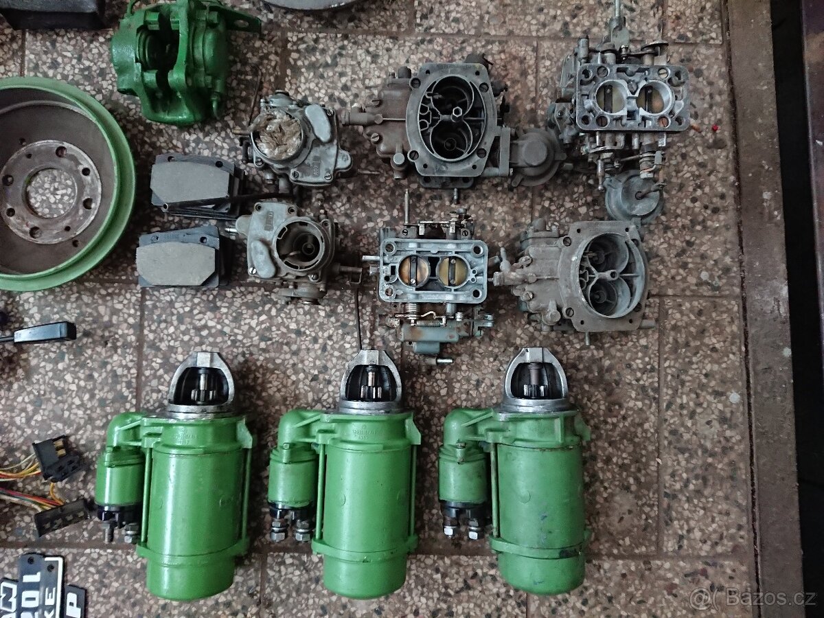 Prodám díly na veterány Fiat 600, Škoda, Volha 24,Favorit - 20