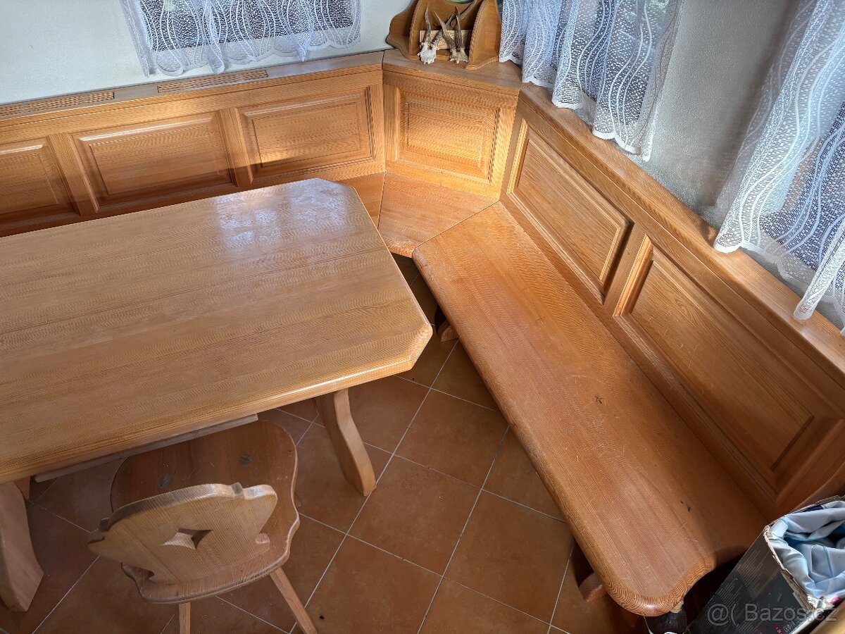 Prodám komody,skříně,kuchyň,botník,rohové sezení z masivu - 20