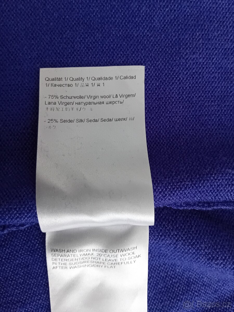 Escada dámský luxusní kardigan vel. L vlna + hedvábí - 20