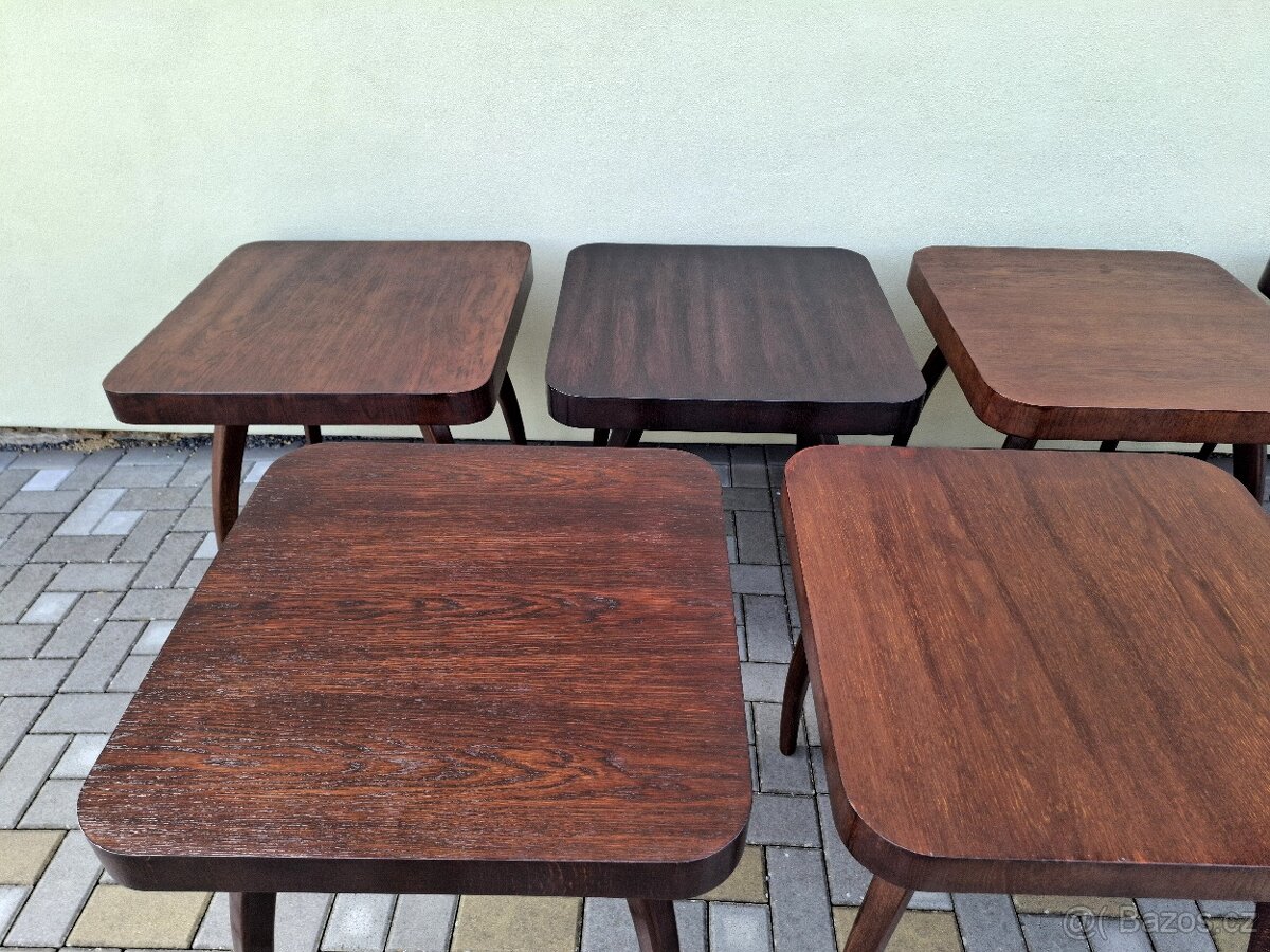 Konferenční stolek Halabala "pavouk" po renovaci - 20