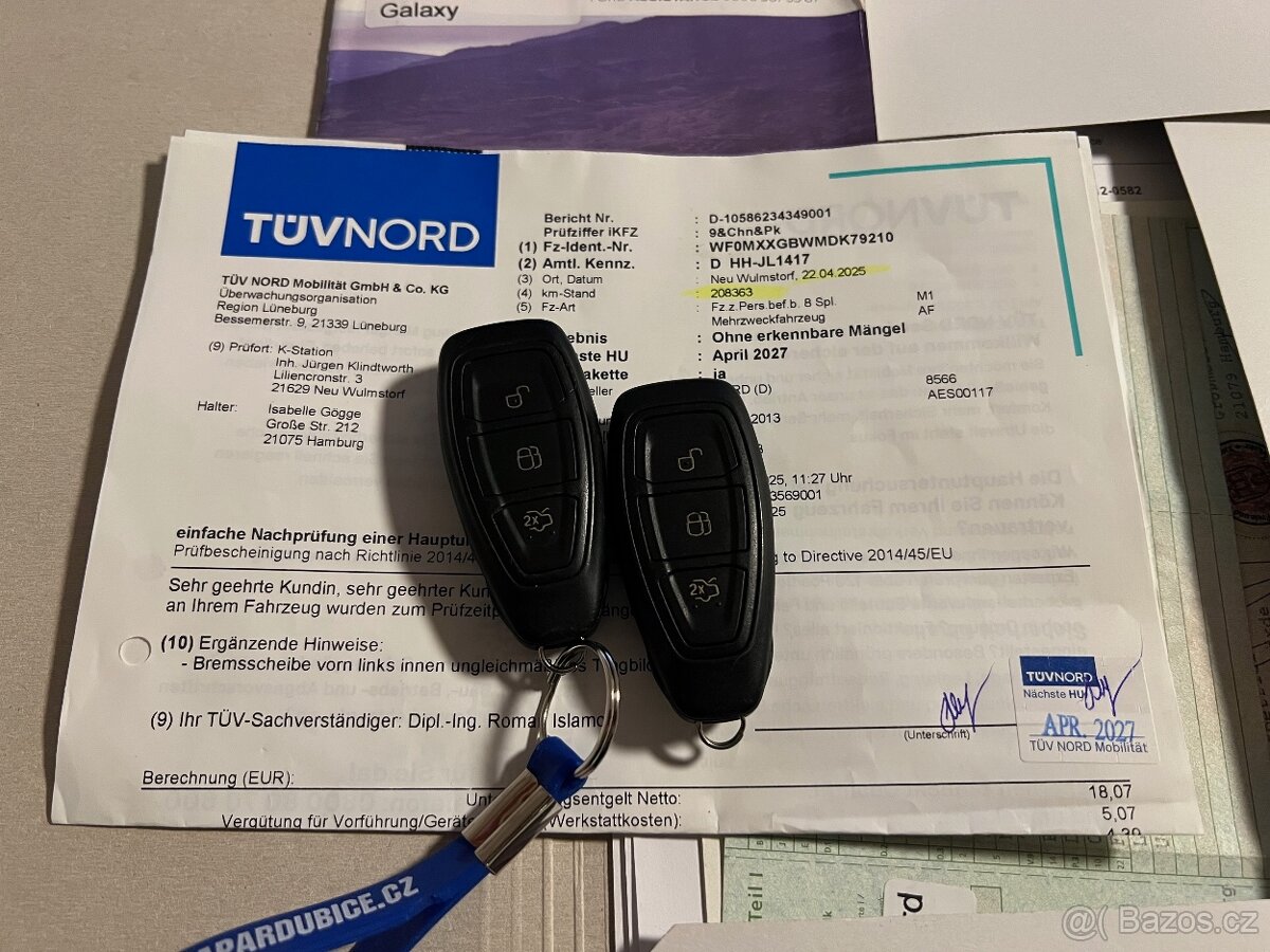 FORD GALAXY 2.0TDCi TITANIUM 7MÍST XENON/PAN/AL18" - 20