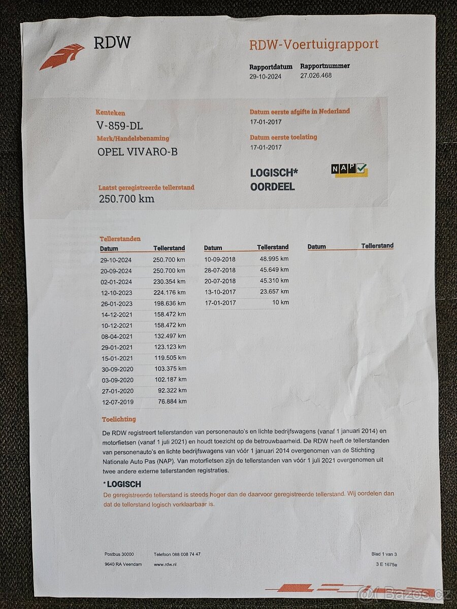 OPEL VIVARO 1.6DCI 92KW LONG 2017 DPH - 20