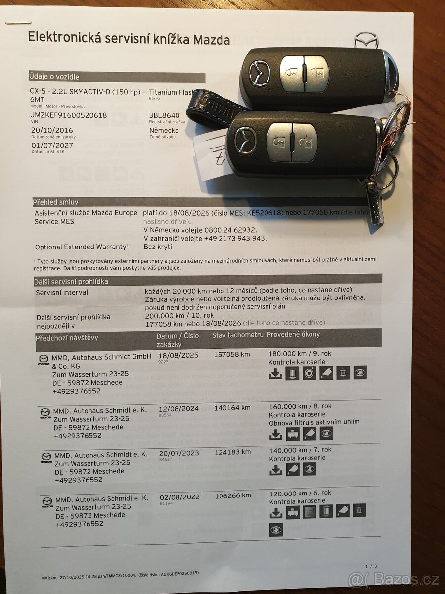 Mazda CX-5 2,2D 110KW KAMERA XENON TAŽNÉ Servis Mazda - 20