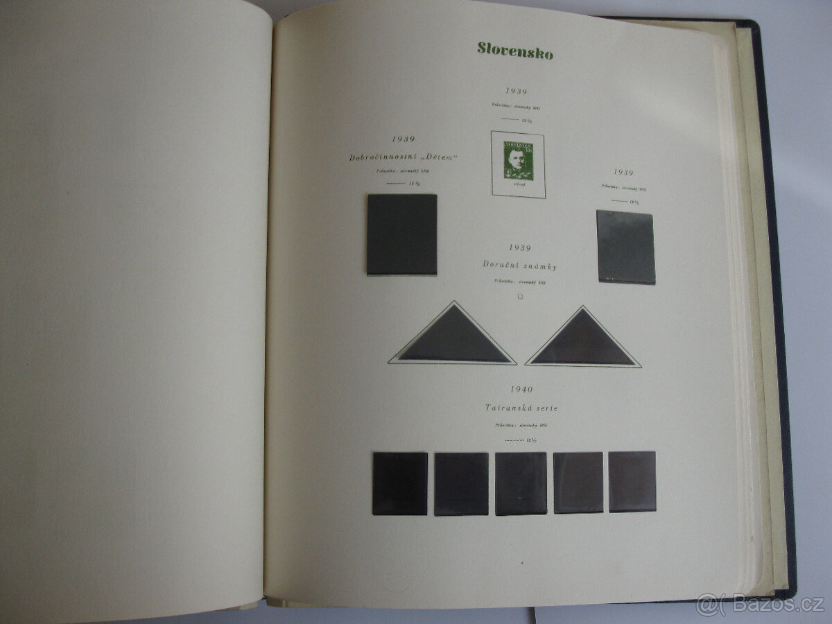 Album známky Afrika , Pérové desky s listy Slovensko . - 20