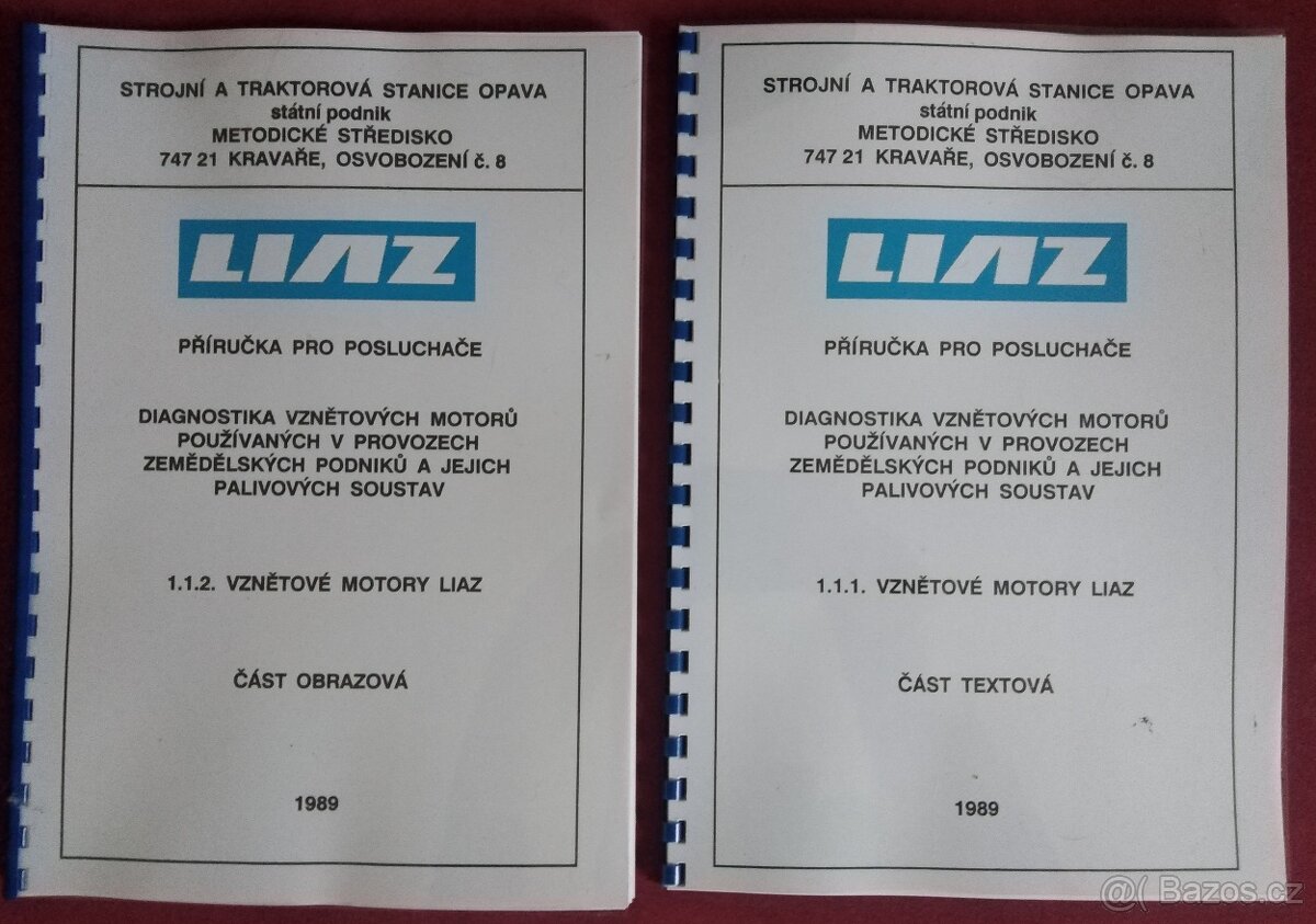Katalog ND Liaz 151. 261 - 150.261 a převod. Praga 10P80.36 - 20