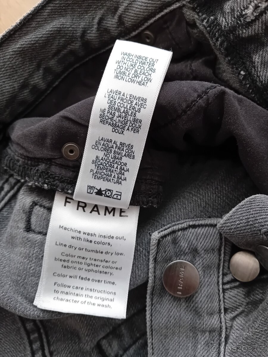 Frame dámské luxusní džíny ke kotníkům vel. S/M - 20