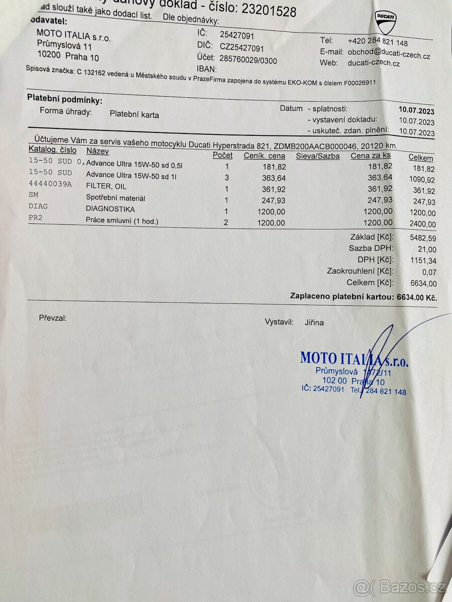 Ducati Hyperstrada 800, možnost splátek a protiúčtu - 20