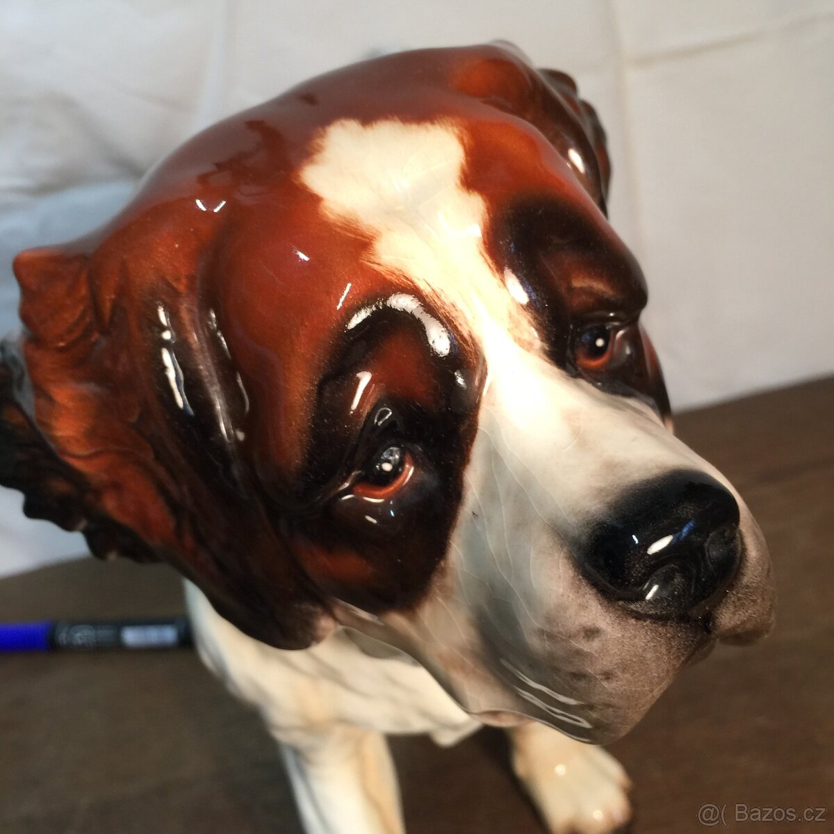 Velká porcelánová socha Bernardýn Goebel - 20