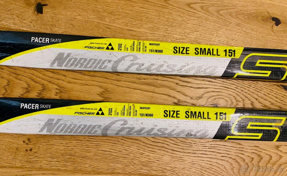 Set - juniorské běžecké lyže+ boty+hůlky, 2x, vše v jednom - 20