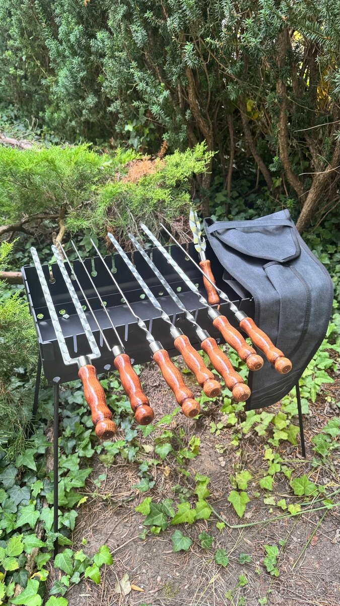 Sada špízů v pouzdře s vidličkou a dvojitými špízy - 20