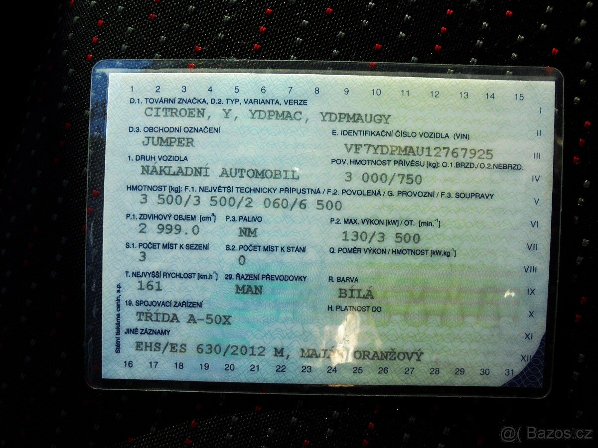 Odtahovka do 3.5t Citroen Jumper 3.0hdi 130KW,rok 2015 - 20