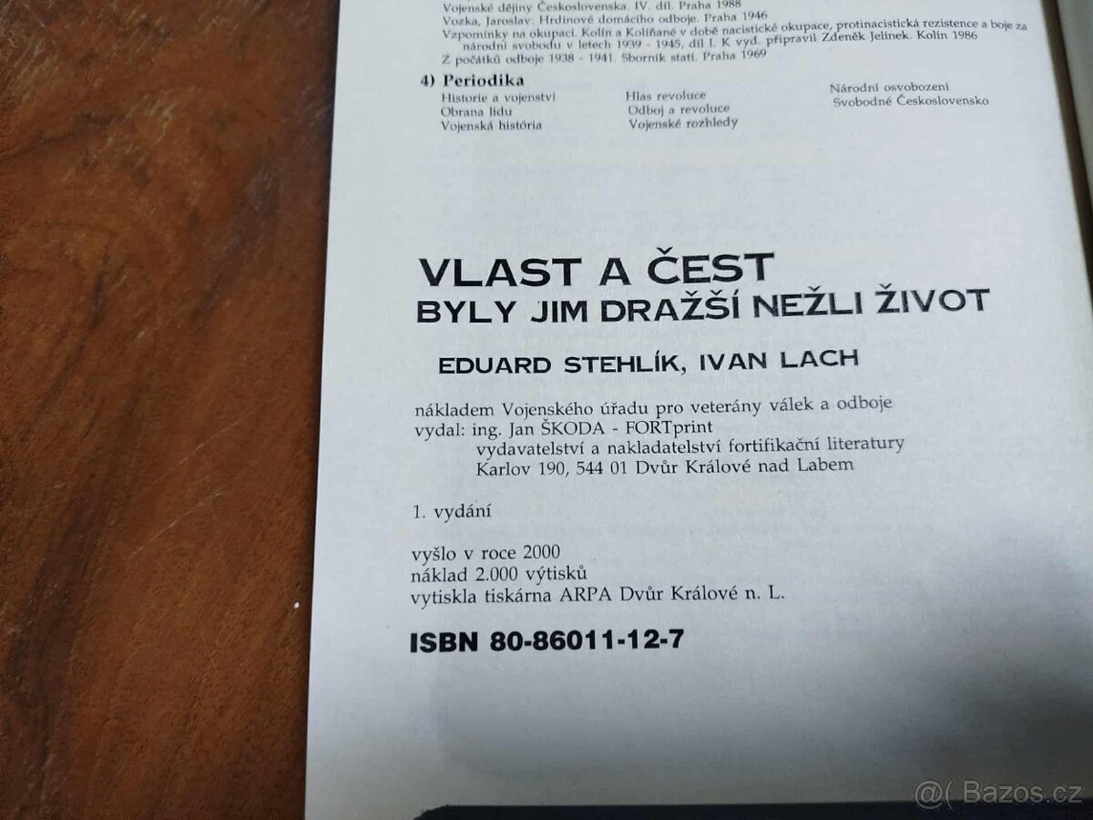 Vlast a čest byly jim dražší nežli život--2000--Eduard Stehl - 20