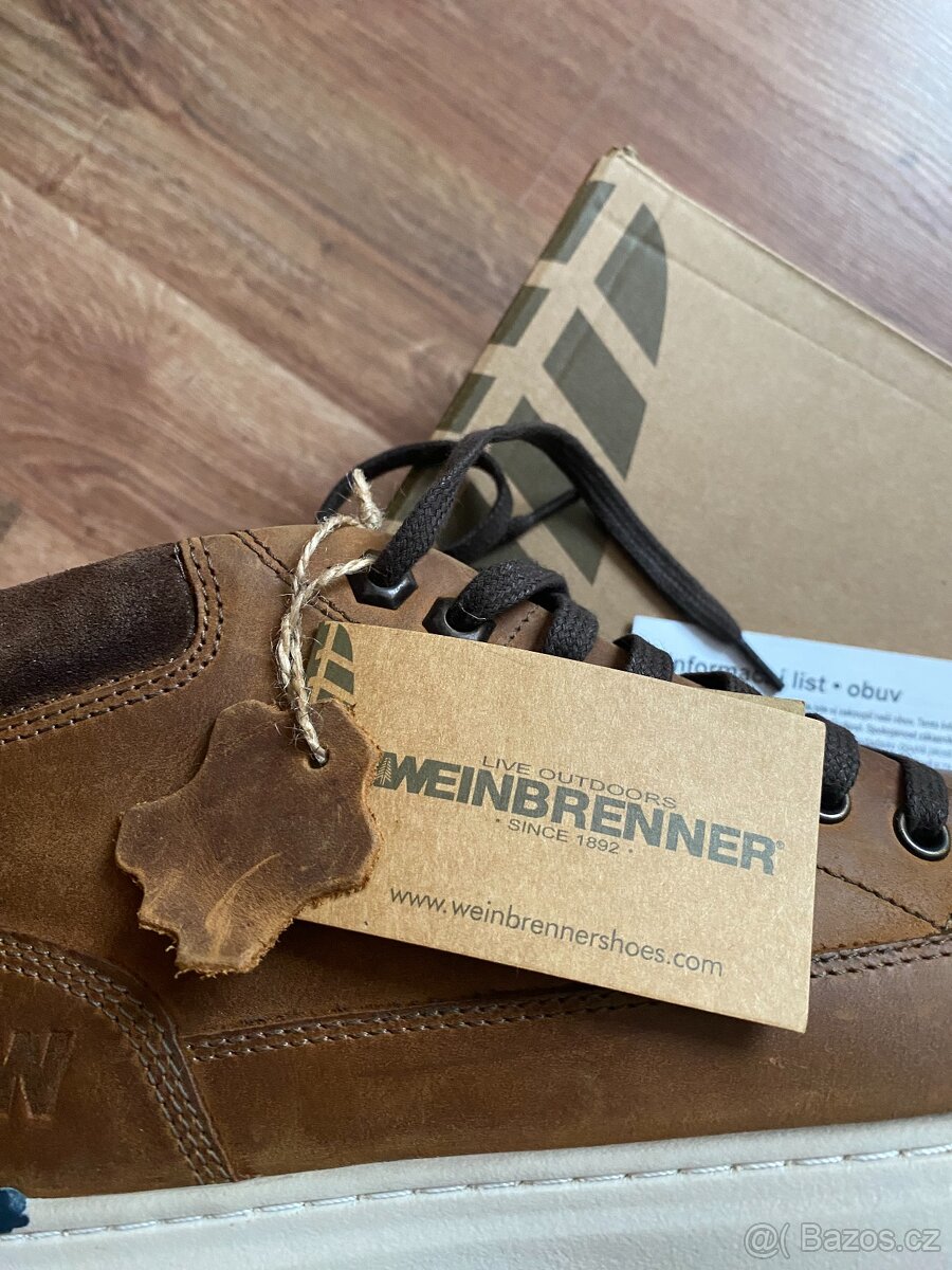 Nové pánské kožené podzimní/zimní boty Weinbrenner - č. 42 - 20