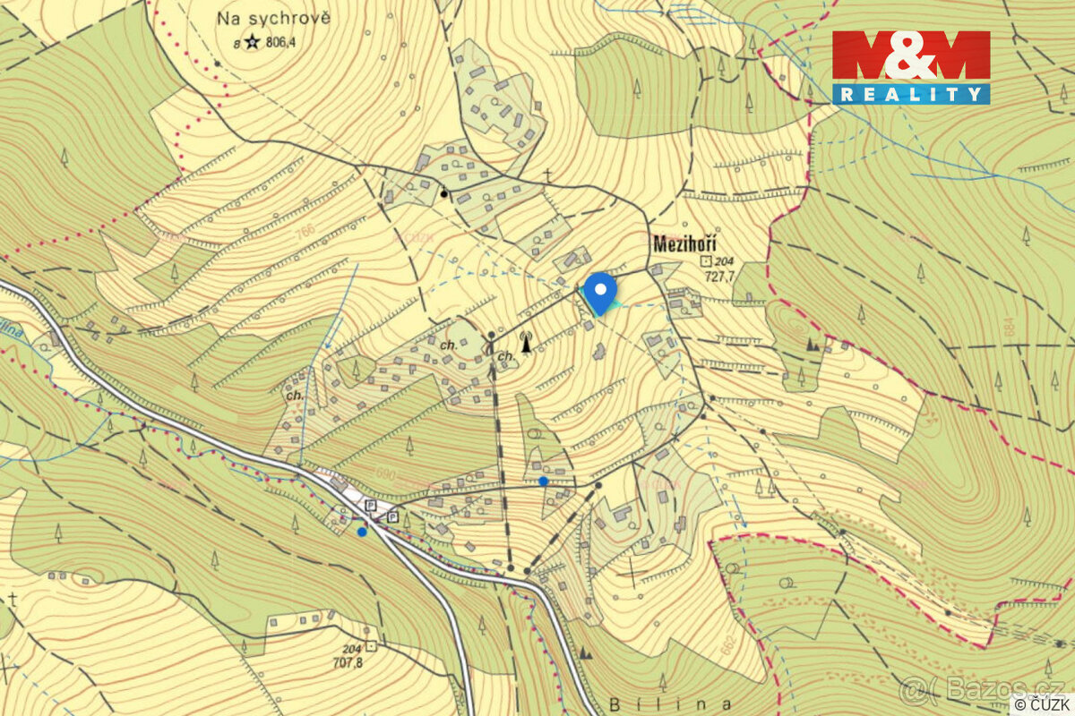 Prodej pozemku k bydlení, 1645 m², Blatno - 20
