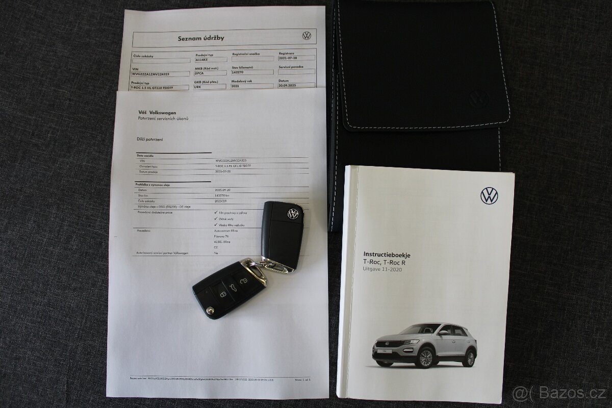 VW T-Roc SPORT 1.5TSI 110kW DSG,ACC,LED,Virtuál,2021,Záruka - 20
