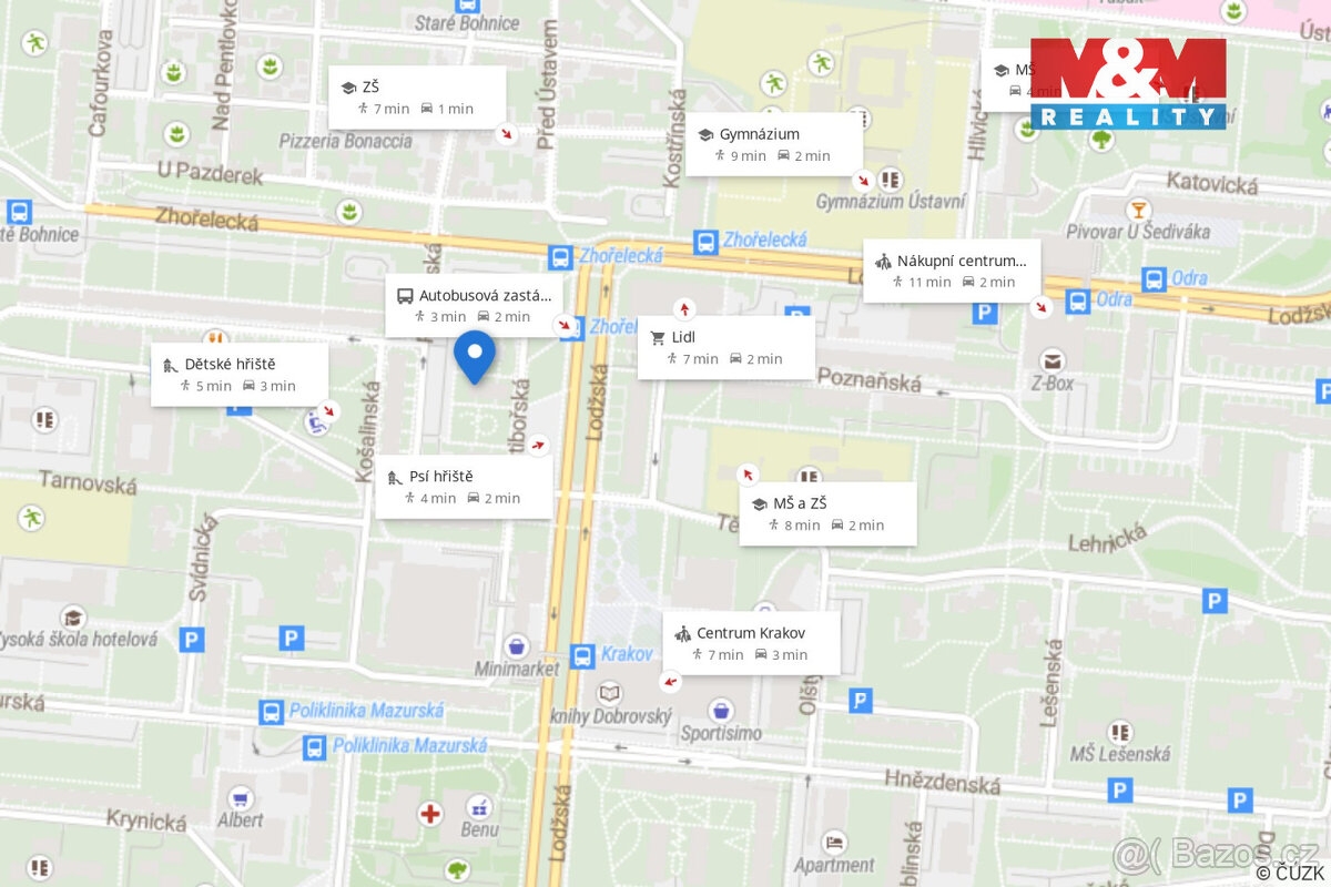 Prodej bytu 2+kk, 42 m², Praha, ul. Ratibořská - 20