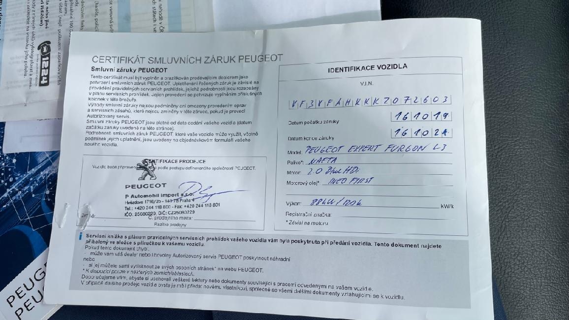 Peugeot Expert, 2.0 HDi 90KW / LONG / RV 9/2019 - 20