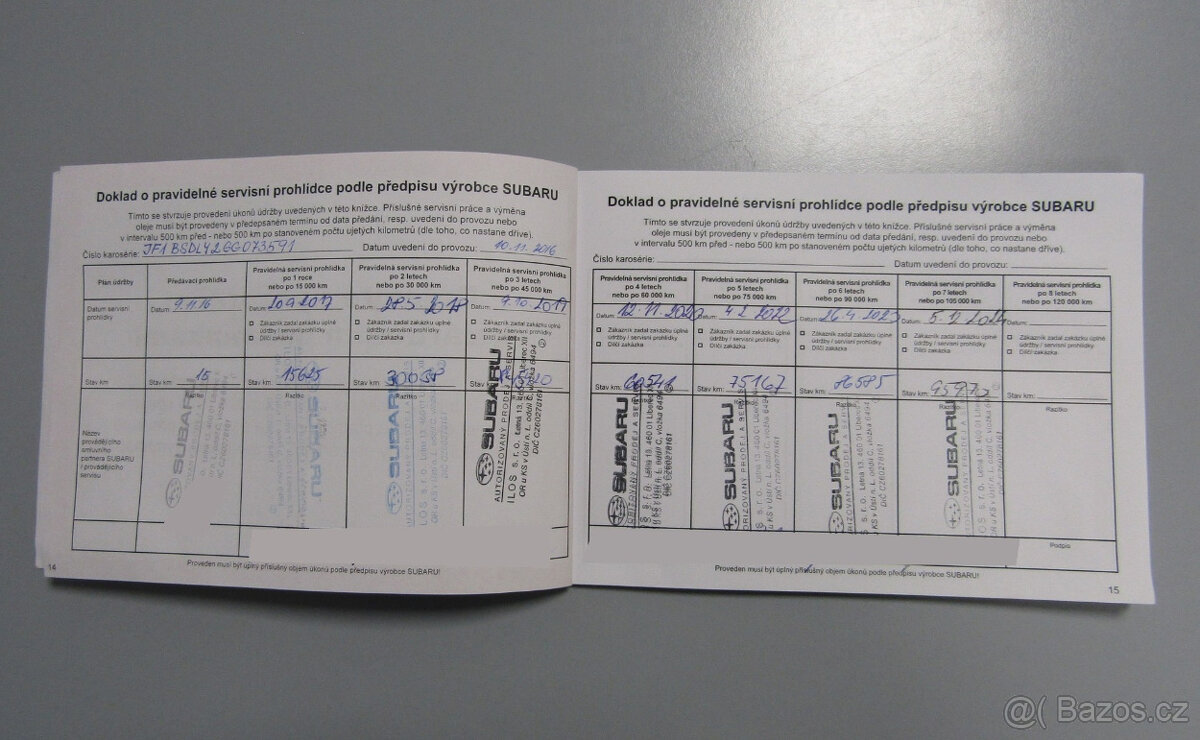 Subaru Outback 2,0D ČR Webasto serv. kň 99 000 Km - 20