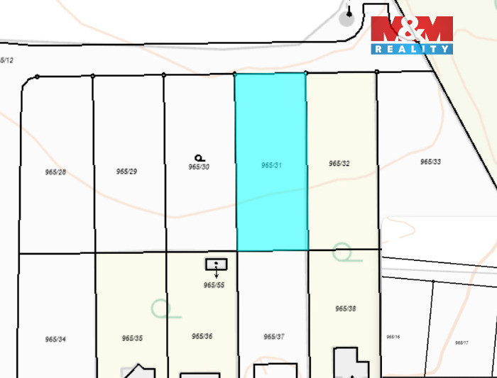 Prodej pozemku k bydlení, 1000 m², Zbůch - 20