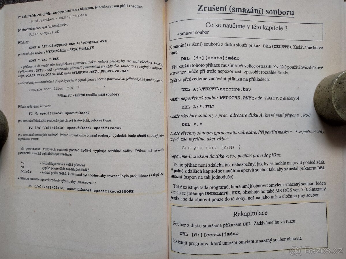 Počítačové učebnice 1. pol. 90. MS-DOS sestavy - 20