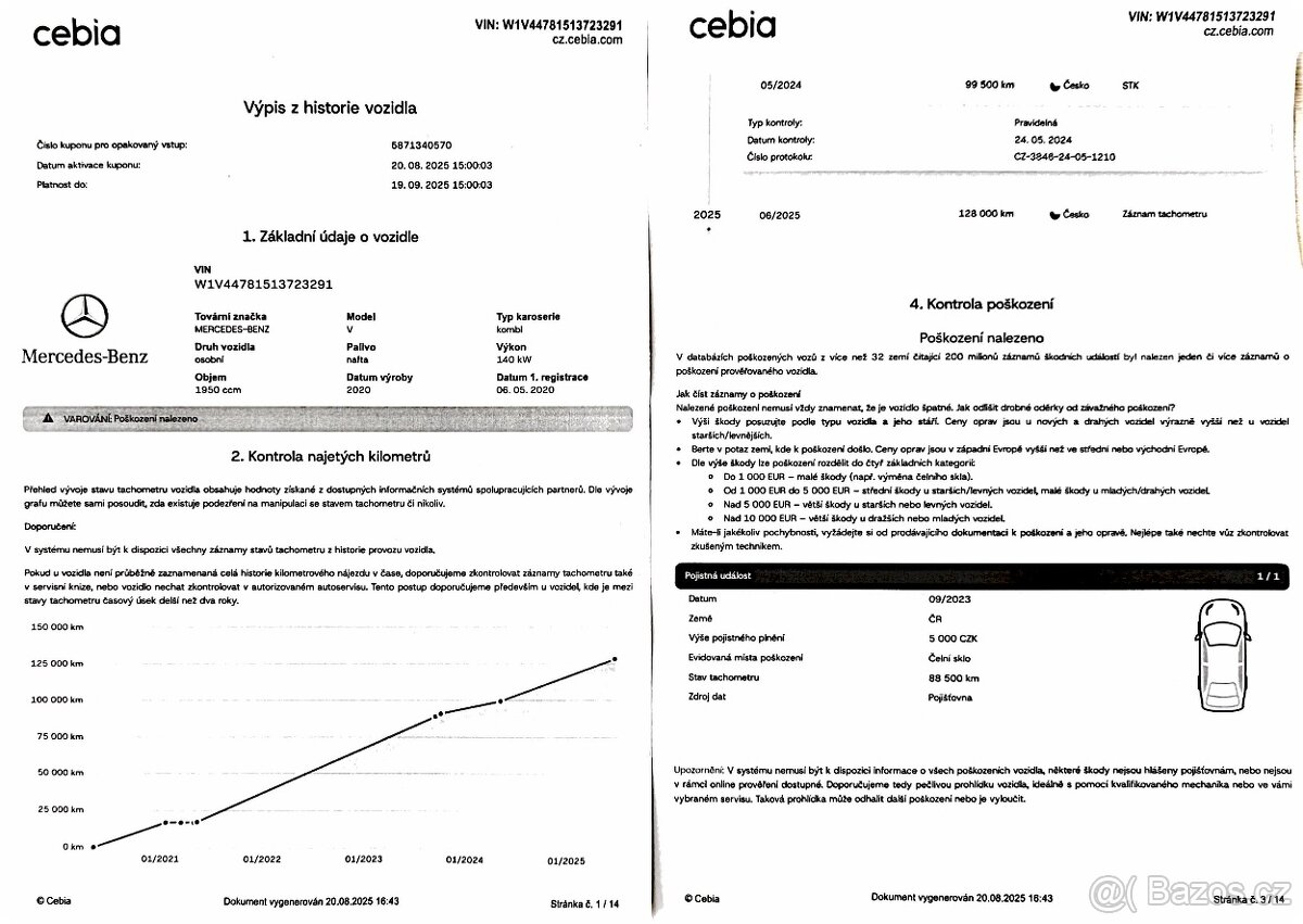 Mercedes-Benz Třídy V 2,0 V250d,XL,WEBASTO,8míst,DPH - 20