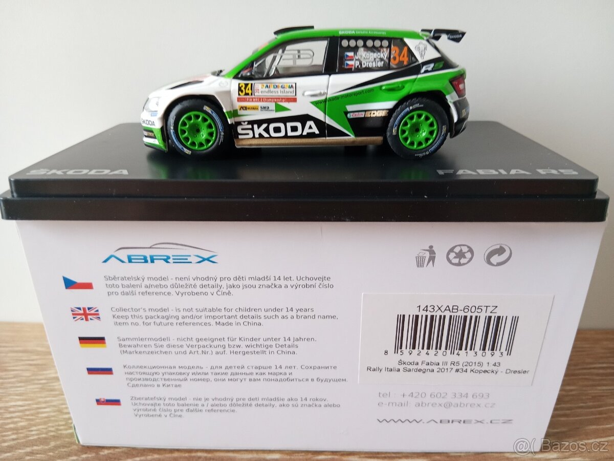 Škoda Fabia R5 1:43 Abrex - 20