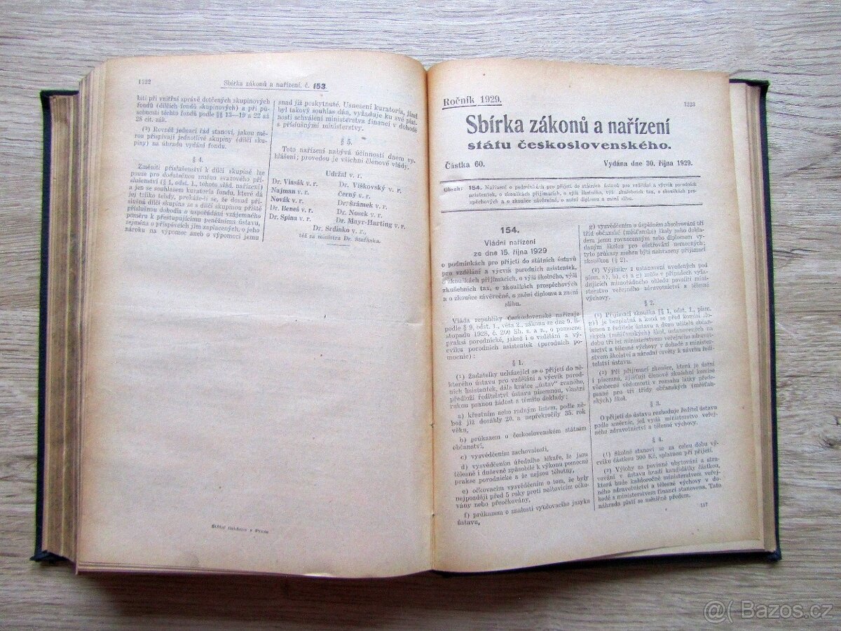 Sbírka zákonů a nařízení 1929 – prodej sbírky starých knih. - 20