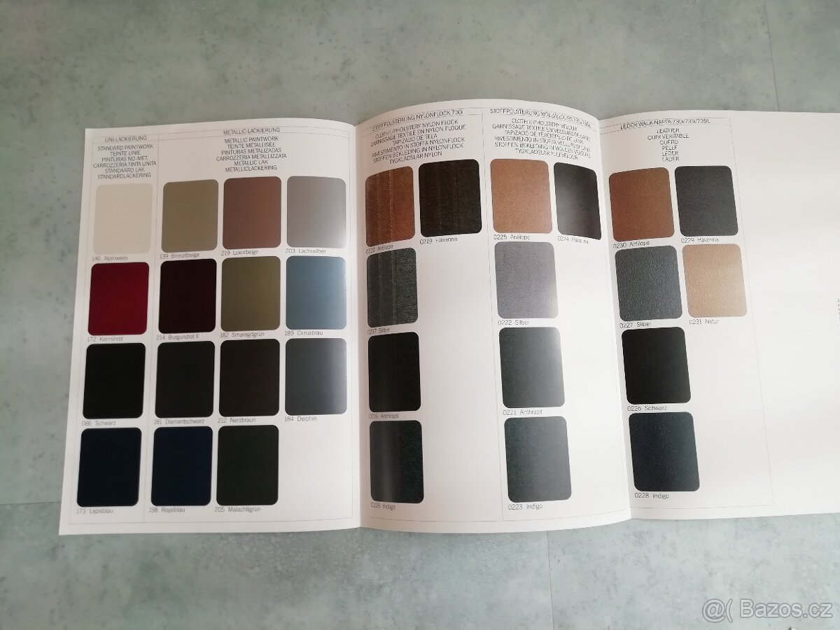 BMW E32 -složky s katalogy 1987 v angličtině - 20