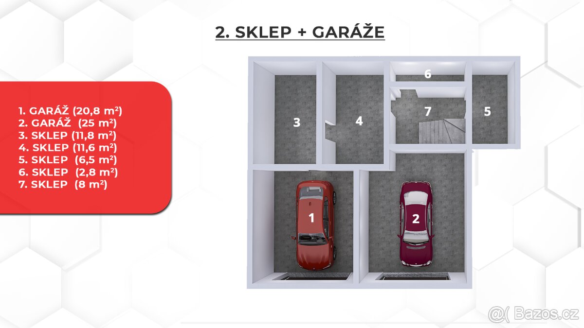 Rodinný dům 6+2 s 2 garážemi - 20