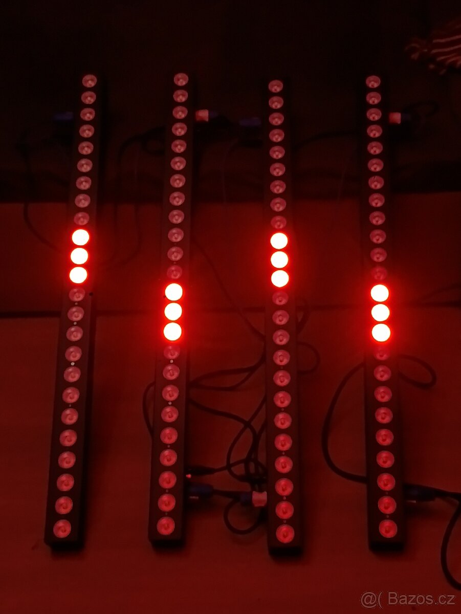 Novinka...4 ks 24x12 Wat RGBW +dálk.ovl - 20