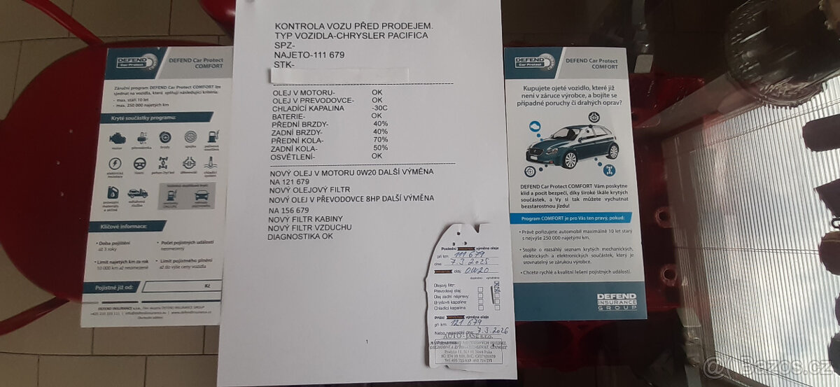 Chrysler Pacifica 3,6L, kůže, radar, 7míst, 2021, nový model - 20