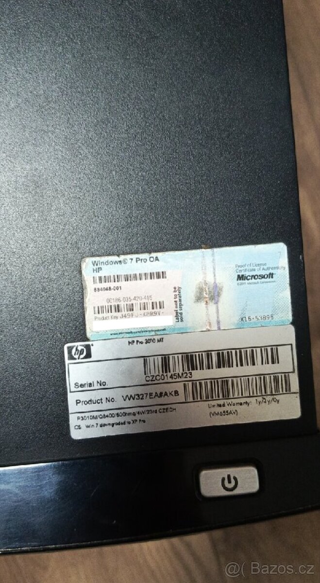(PRODÁNO) Stolní Pc HP Pro - 20