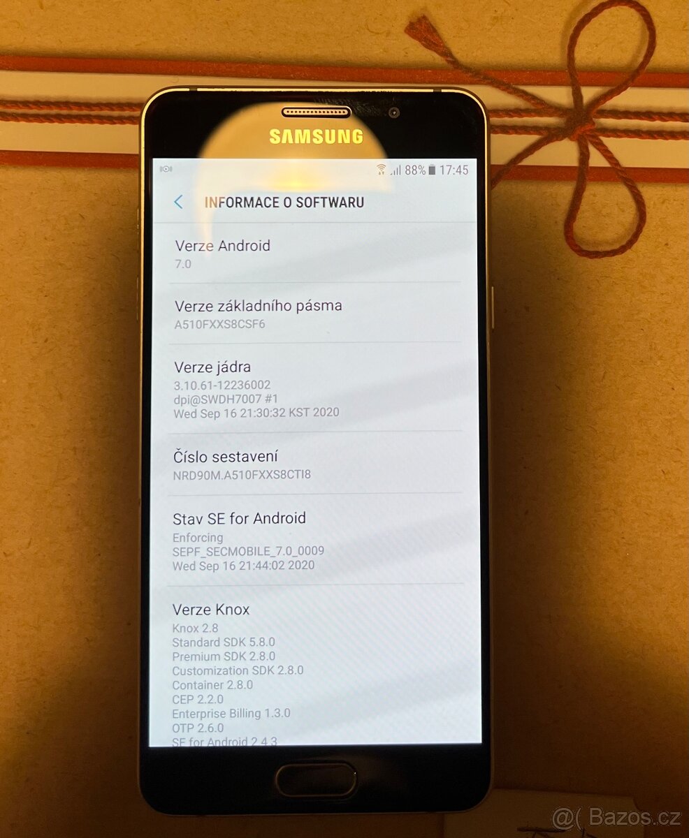 Samsung Galaxy A5 A510F Black krásný stav - 20