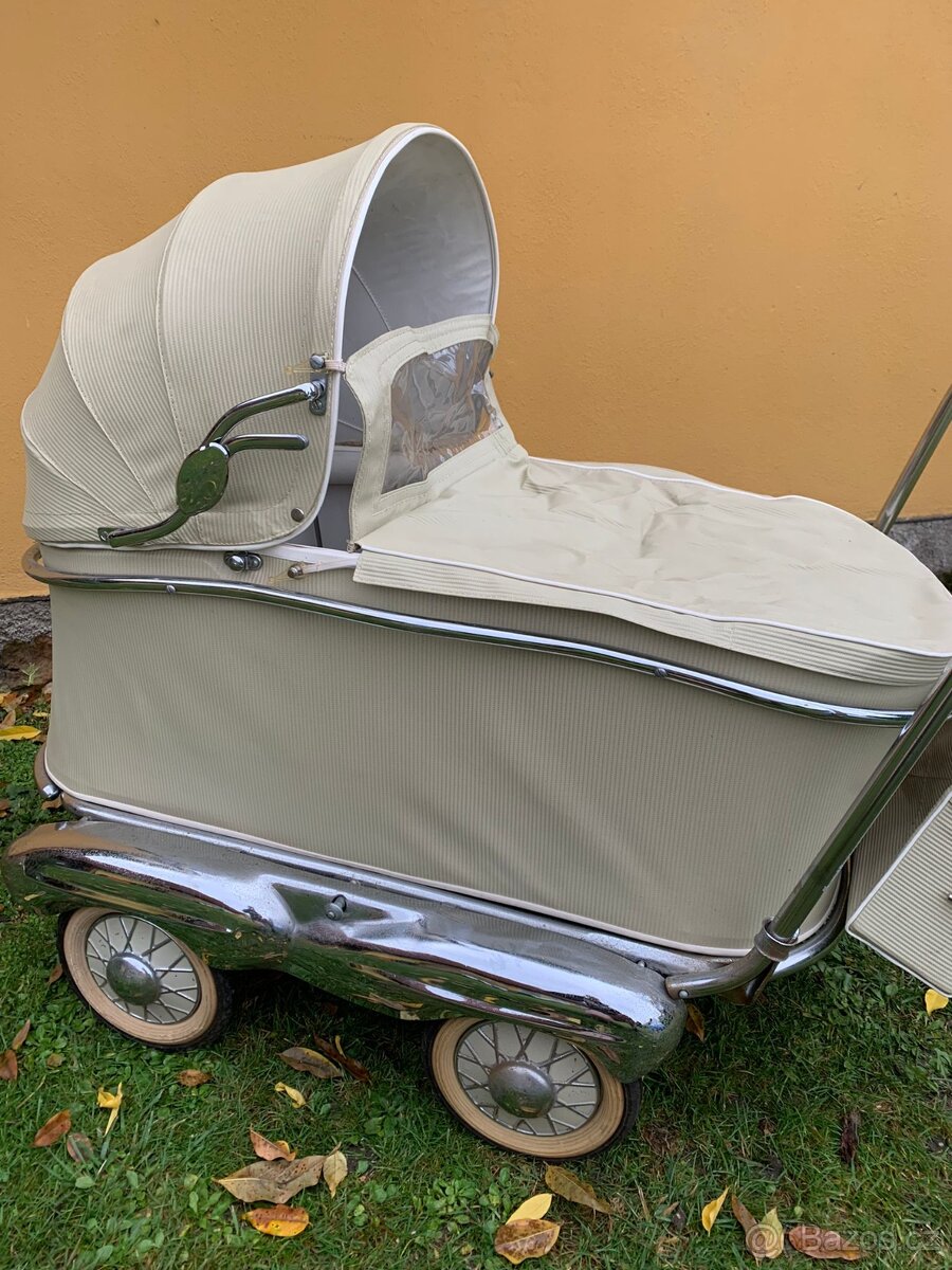 Retro kočárek pro miminko Frankonia - 20