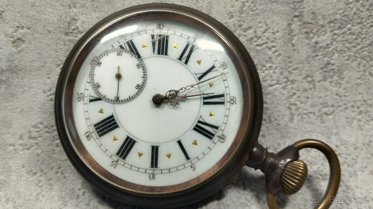 Obrovské 67mm, a 188g kapesni hodinky, brynyr ocel - 20