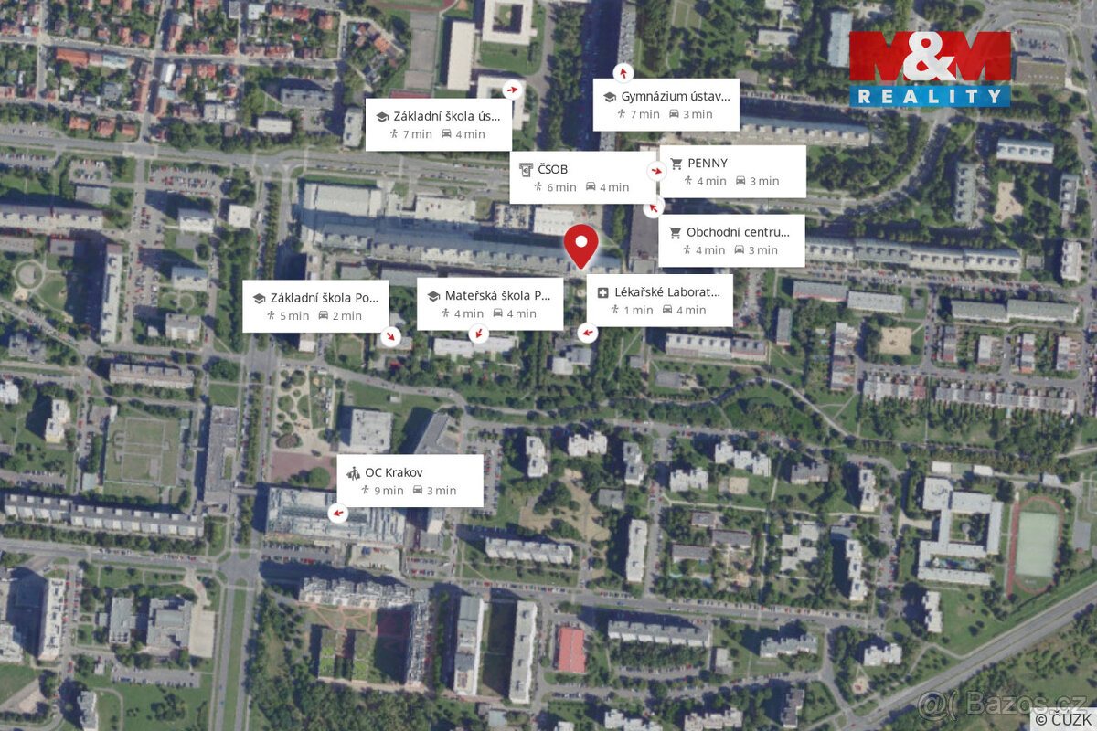 Prodej bytu 3+1, 69 m², Praha, ul. Poznaňská - 20