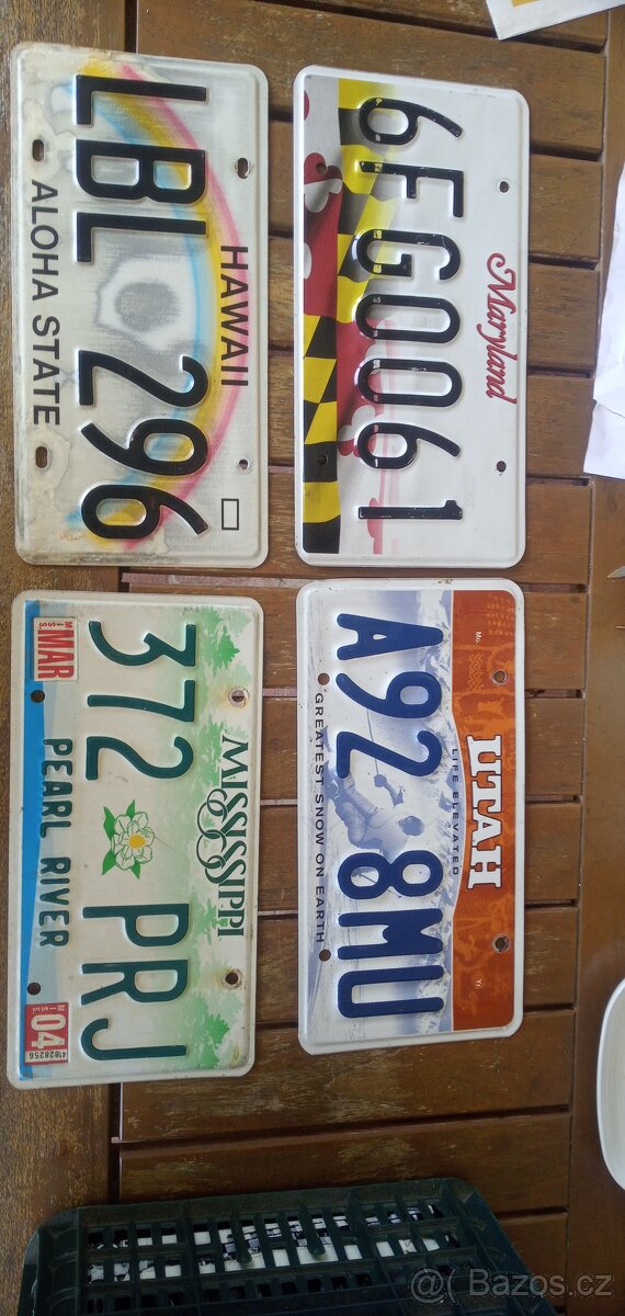 PRODÁM USA REGISTRAČNÍ ZNAČKY PĚKNÁ DEKORACE - 20