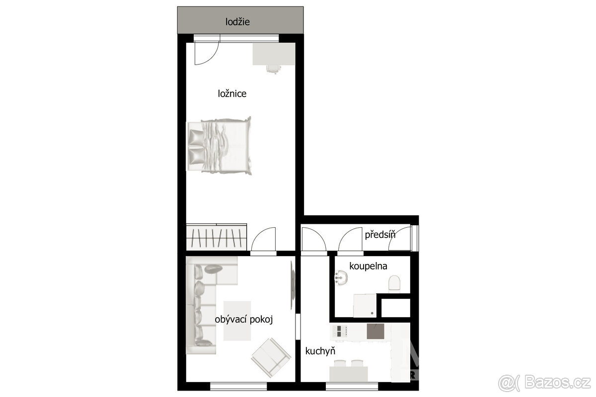 Byt 2+1 o ploše 55 m2 - Liberec, Liberec V-Kristiánov - 20