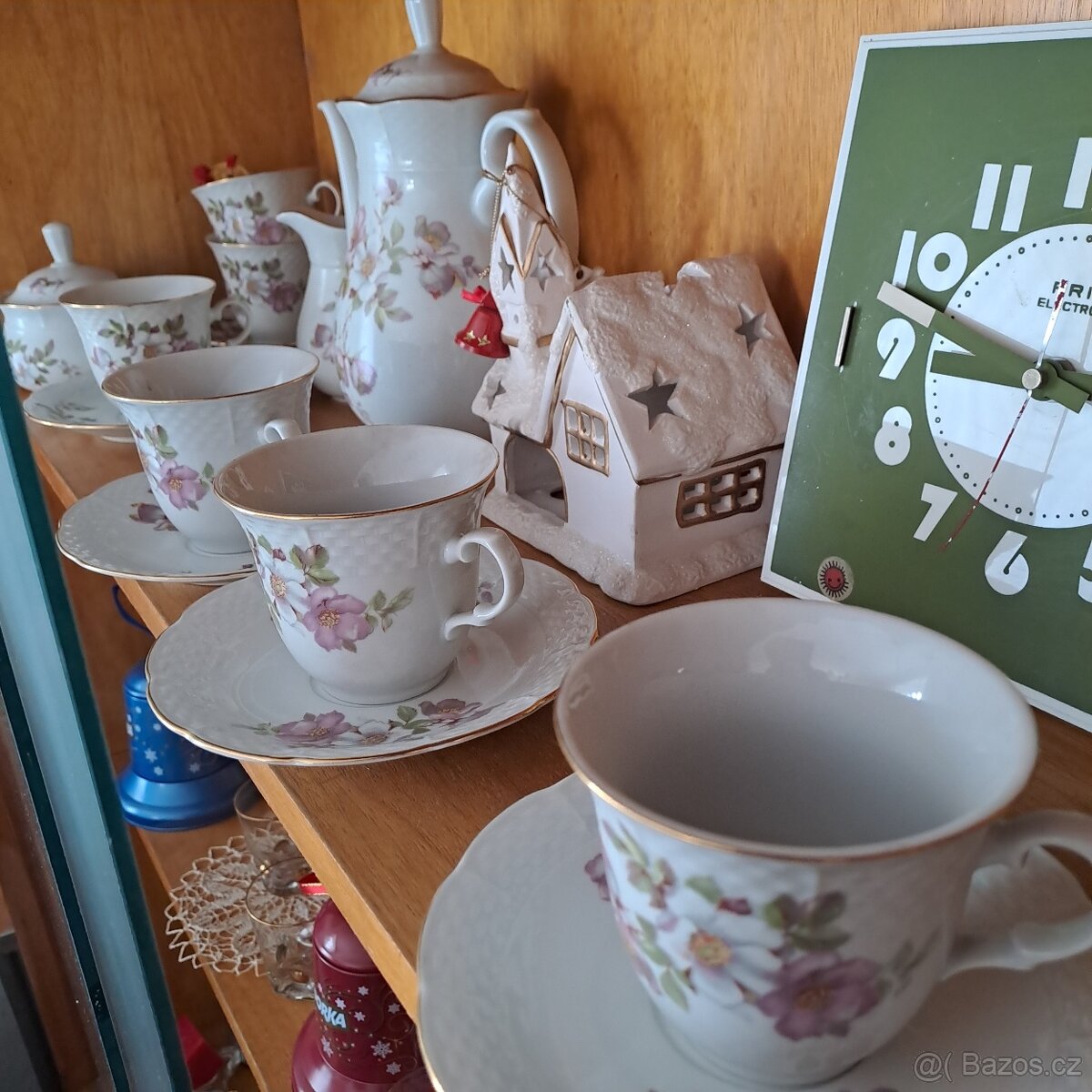 Porcelán starožitný nábytek sklo czechoslovakia - 20