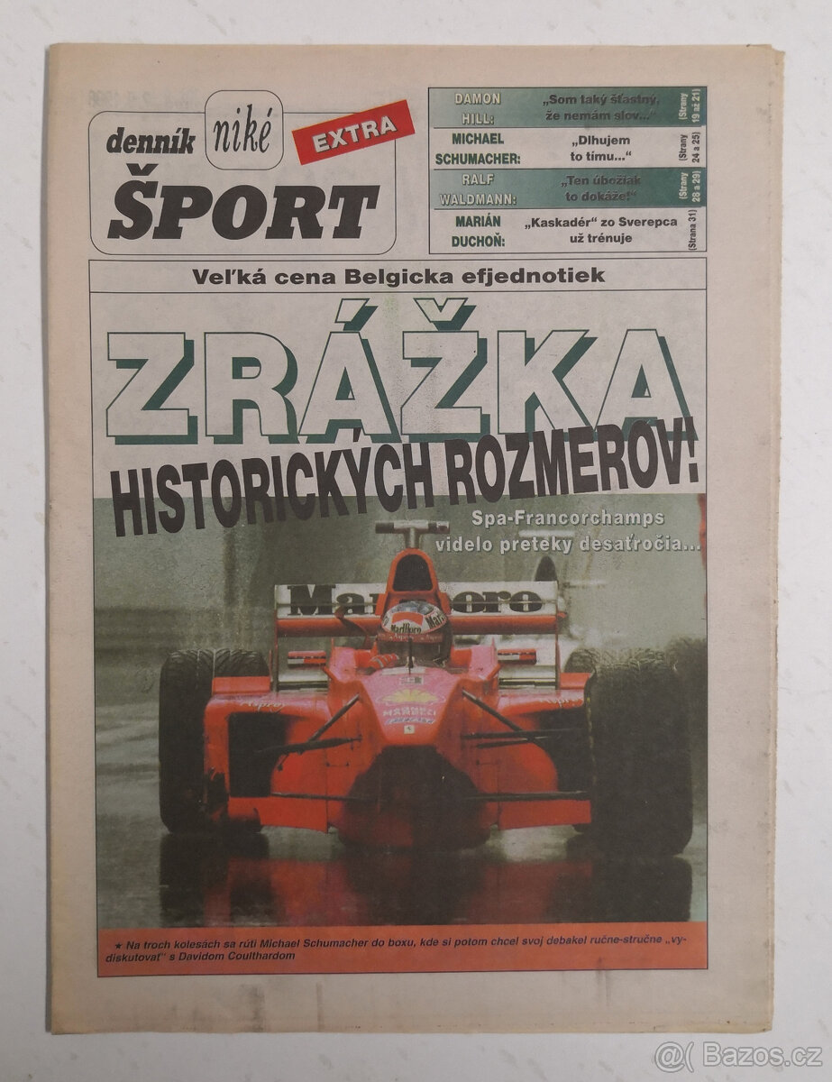 Staré noviny Denník Šport 2 - 20