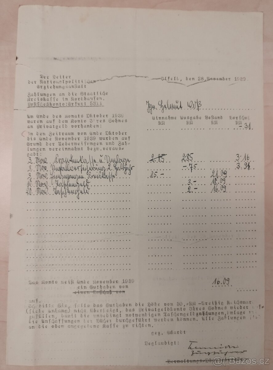 DOKUMENTY PO GENERÁL SS BERNHARD VOSS 4 - 20