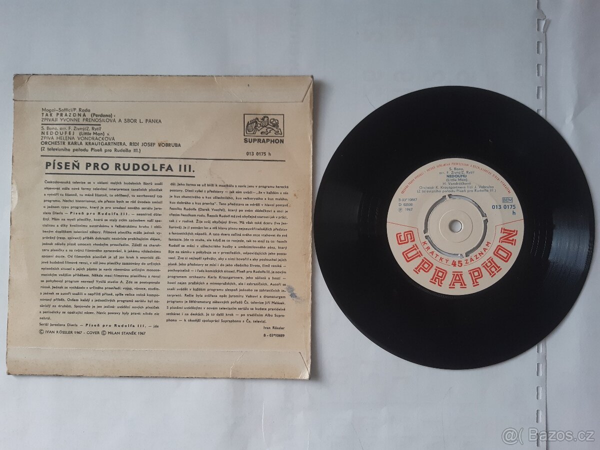 Prodám 35 ks vinylových singlů SP - 20