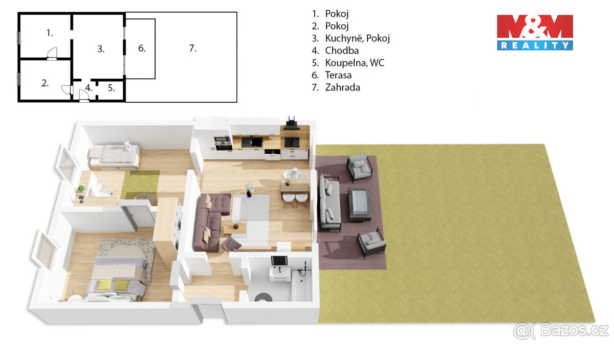 Prodej bytu 3+kk, 72 m², Hradec Králové, ul. Bozděchova - 20