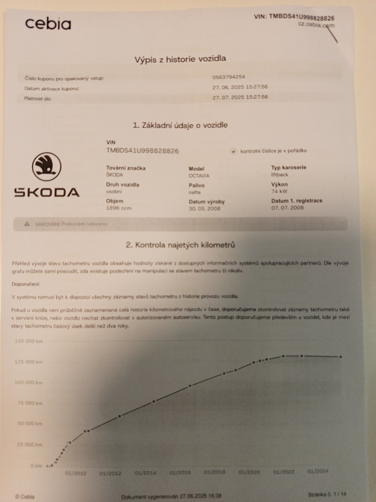 Škoda Octavia Tour 1.9TDI CZ 133tkm. - 20