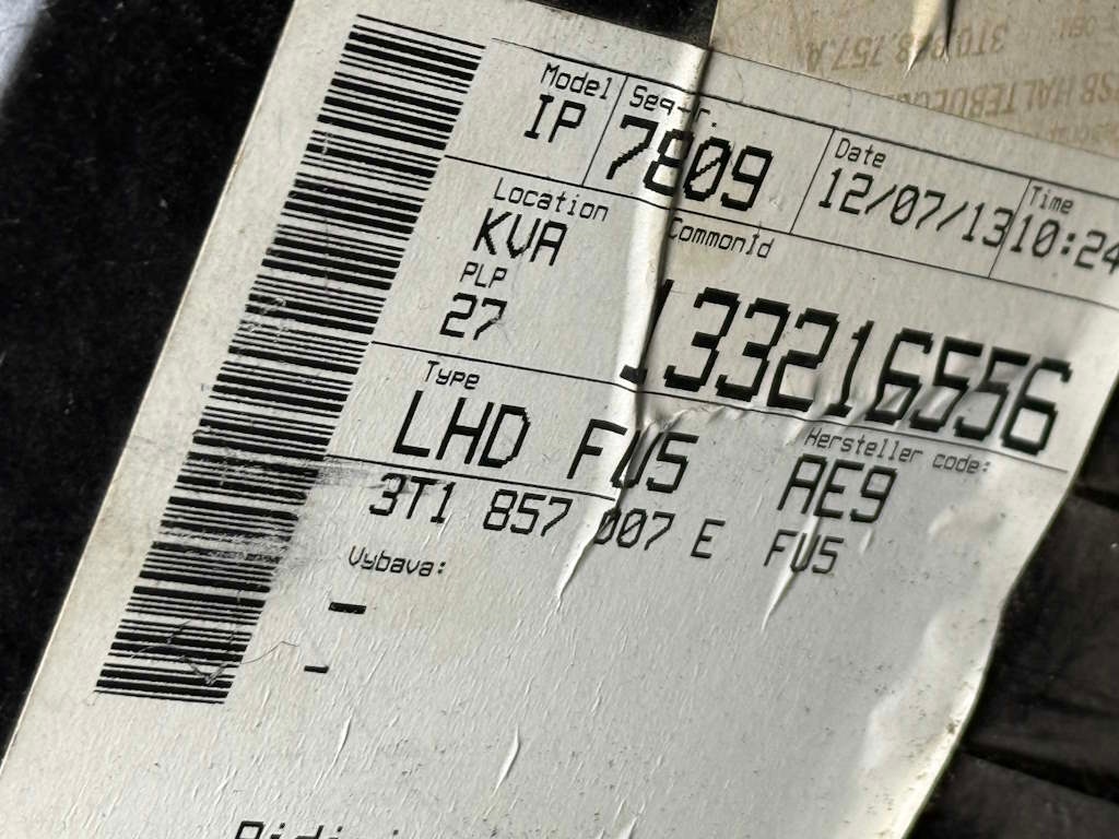 ŠKODA SUPERB 2 FACELIFT palubní deska + pásy + airbagy - 20