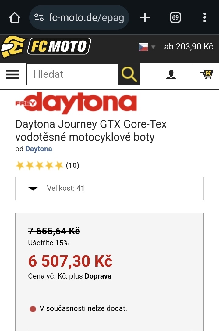 41 DAYTONA Journey XCR GTX Kožené boty na moto - 20