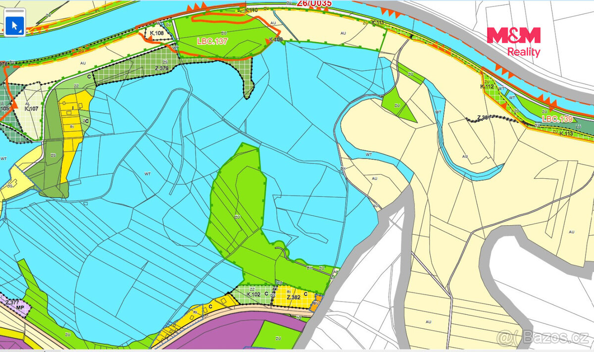 Prodej vodní plochy, 7598 m², Kolín - 20