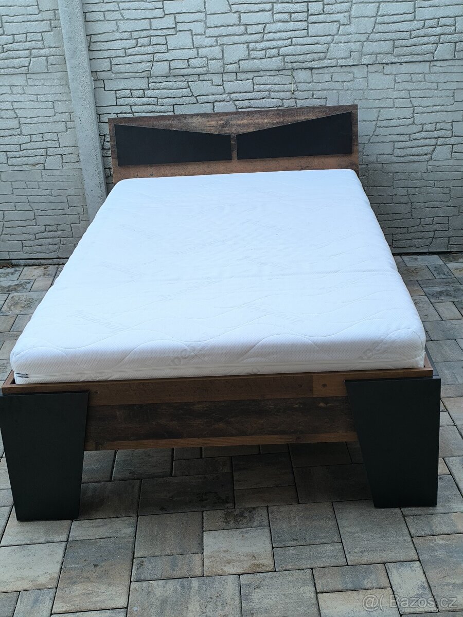 Prodám postel + Matrací 120cm x 200cm - 20