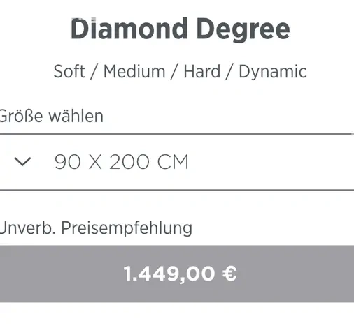 Luxusní matrace Dunlopillo Diamond 90x200cm - NOVÉ - 20