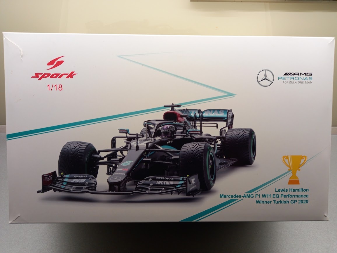 F1 MERCEDES W11 HAMILTON VÍTĚZ GP TURECKA 2020 SPARK 1:18 - 20